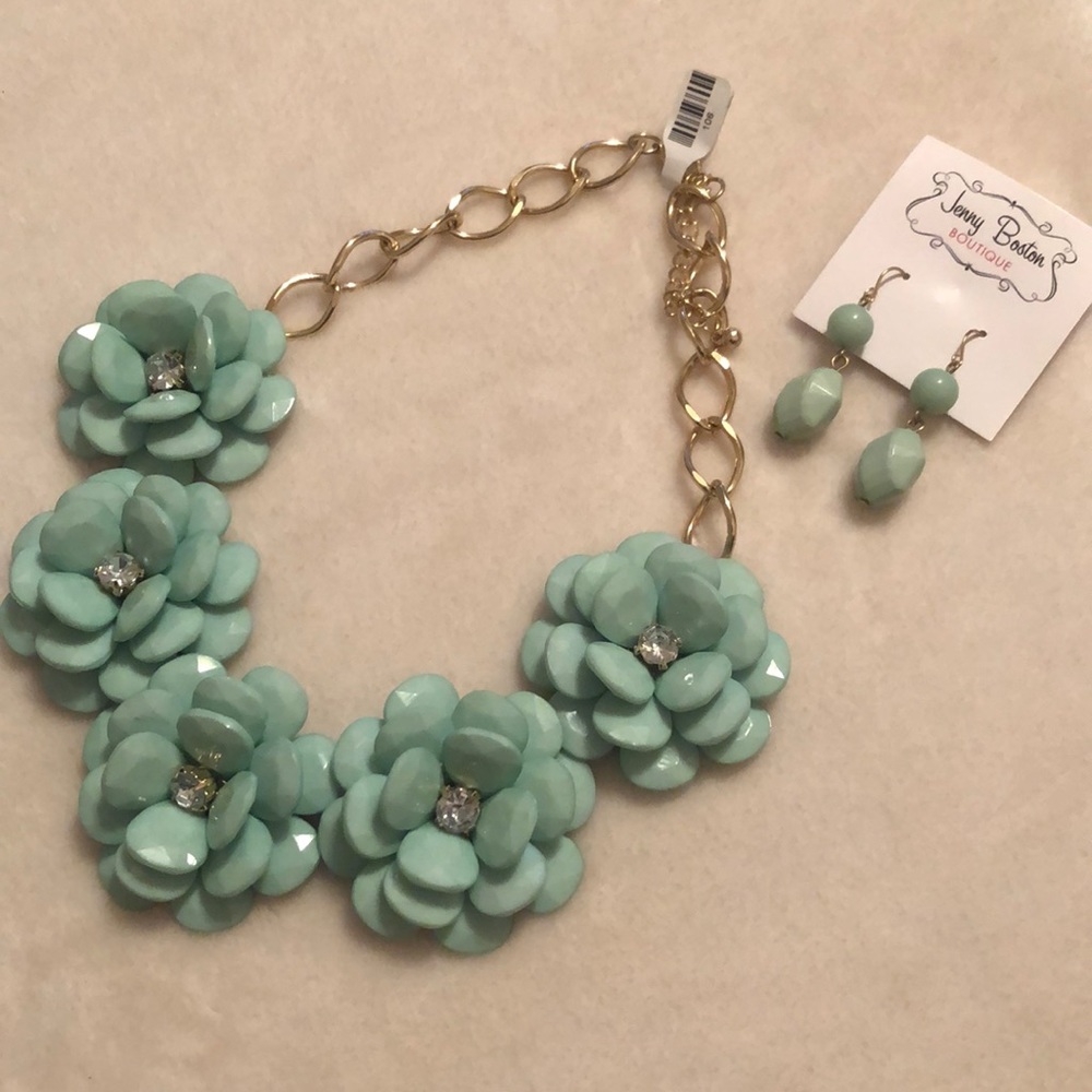 NWT Jenny Boston Boutique Necklace and earrings